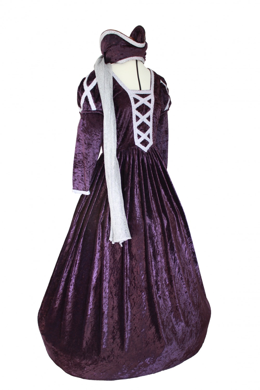 Ladies Petite Medieval Tudor Elizabethan Costume And Headdress Size 12 - 14 Image